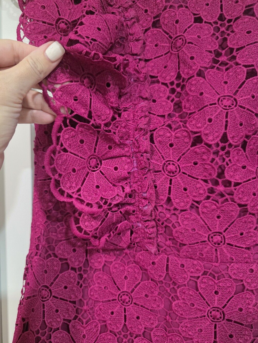 Kate Spade New York Spade Lace Mini Dress Beetjuice Size 14 NWT - Picture 6 of 15